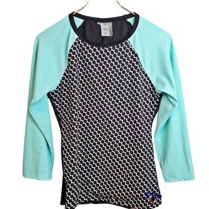 Bleu Longsleeve Swim Top Rash Guard